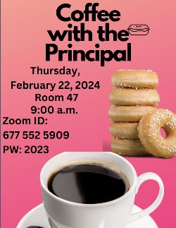 coffee with principal